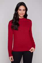 Load image into Gallery viewer, Carre Noir Textured Dot Crewneck Sweater
