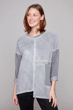 Load image into Gallery viewer, Carre Noir Embellished Soft Touch Tunic
