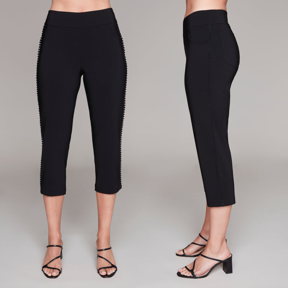 Compli K Pom-Pom Trim Cropped Pants