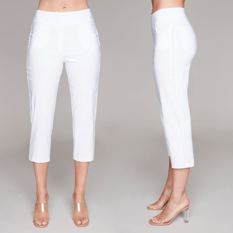 Compli K Pom-Pom Trim Cropped Pants
