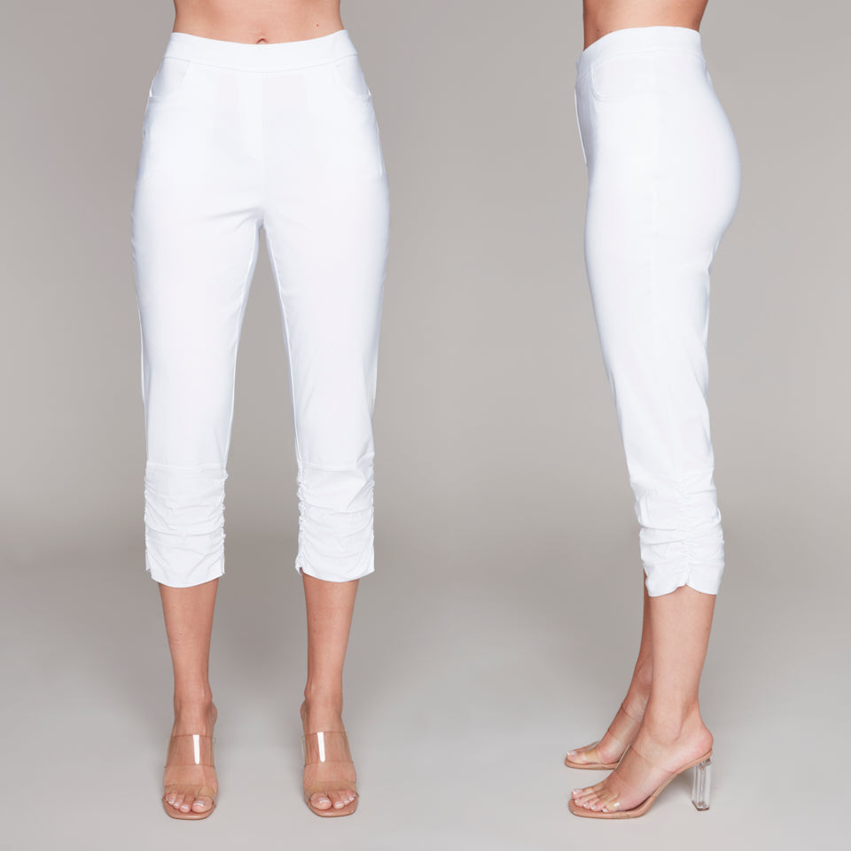Compli K Ruched Hem Cropped Pant